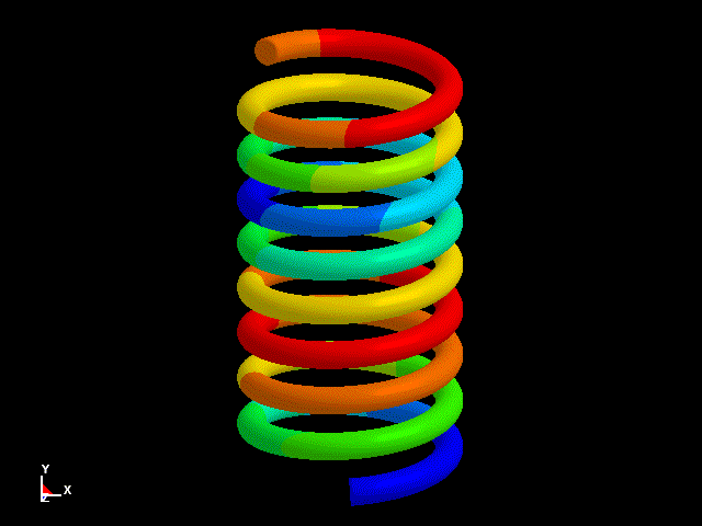 eigenvalue analysis of compression spring / ls-dyna